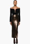 Sequin Column Skirt